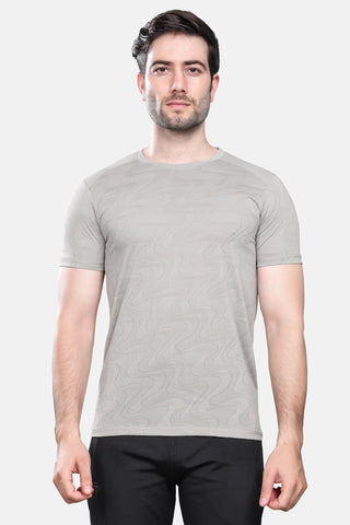 Mens Activewear Honeycomb Fabric Tshirt