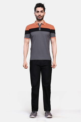 Mens Activewear Collared T shirt