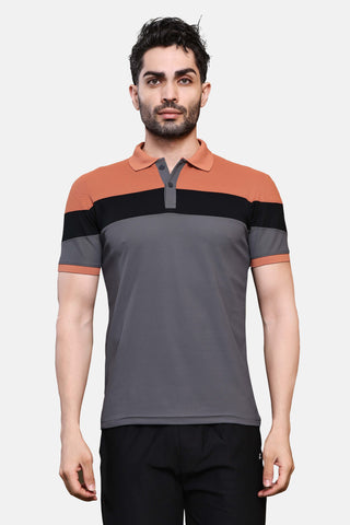 Mens Activewear Collared T shirt
