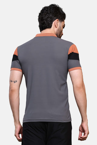 Mens Activewear Collared T shirt