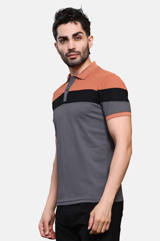 Mens Activewear Collared T shirt