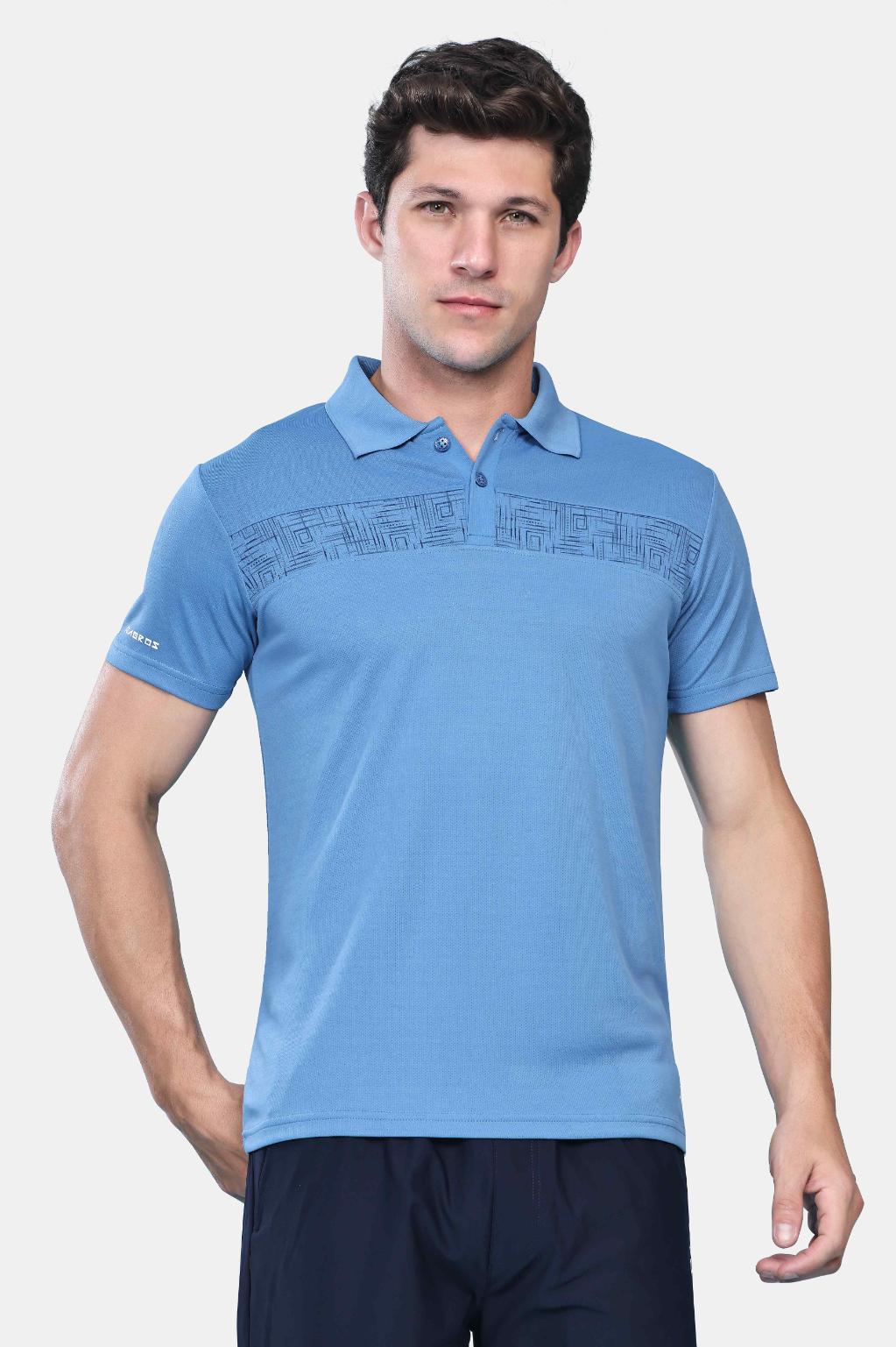 Mens Activewear Collared T shirt