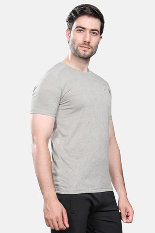 Mens Activewear Honeycomb Fabric Tshirt