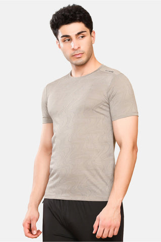 Mens Round Neck Activewear Half Sleeves T Shirt
