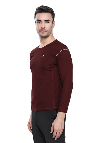 Mens Full Sleeve Crew Neck Smart Fit T-Shirt