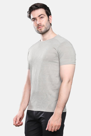 Mens Activewear Honeycomb Fabric Tshirt