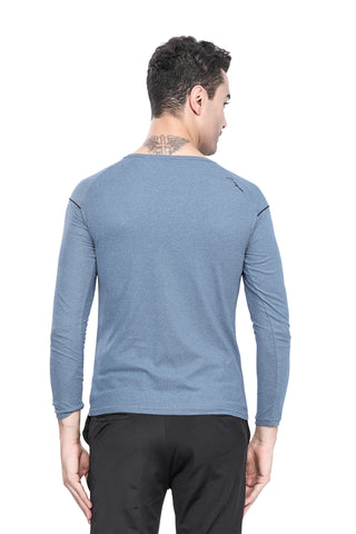 Mens Full Sleeve Crew Neck Smart Fit T-Shirt