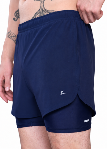 Zagros Mens Activewear Twin Shorts