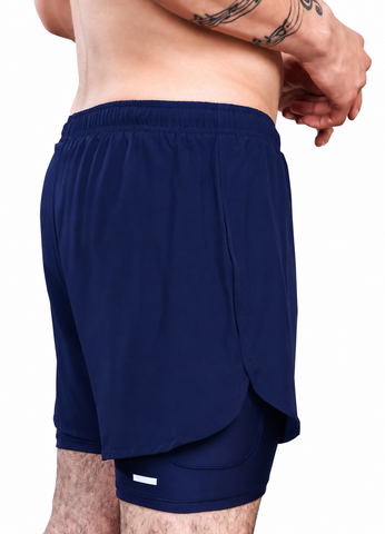 Zagros Mens Activewear Twin Shorts