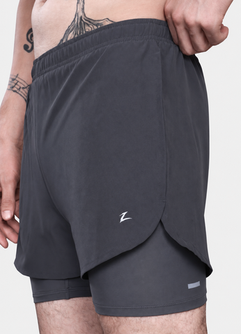 Zagros Mens Activewear Twin Shorts