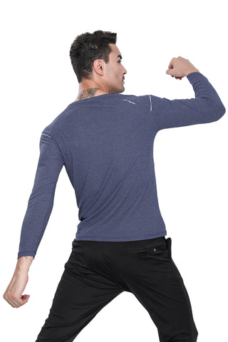 Mens Full Sleeve Crew Neck Smart Fit T-Shirt