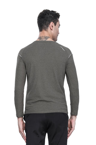 Mens Full Sleeve Crew Neck Smart Fit T-Shirt