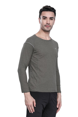 Mens Full Sleeve Crew Neck Smart Fit T-Shirt