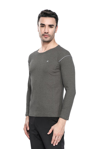 Mens Full Sleeve Crew Neck Smart Fit T-Shirt