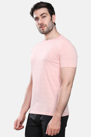 Mens Activewear Honeycomb Fabric Tshirt