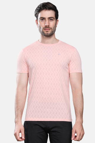 Mens Activewear Honeycomb Fabric Tshirt
